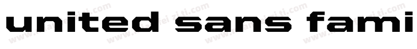 united sans family字体转换